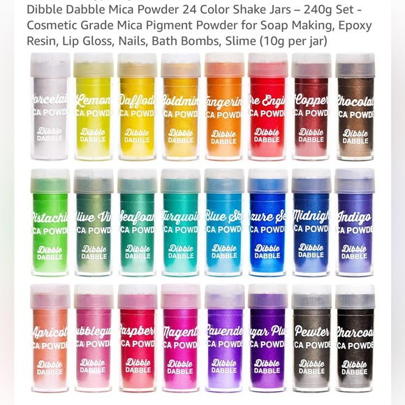 Dibble dabble 24 mica powder shake jars set - Picture 5 of 6
